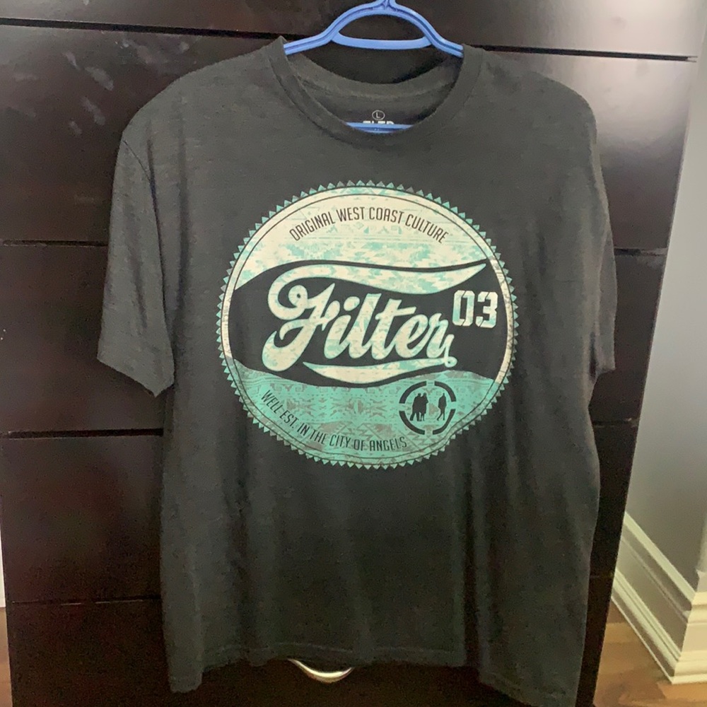 FLTR (filter) t shirt, size large